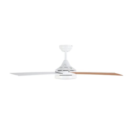 Eglo trinidad ventilatore con luce led 19w 3000k 5000k 122cm con telecomando bianco oltre 20mq