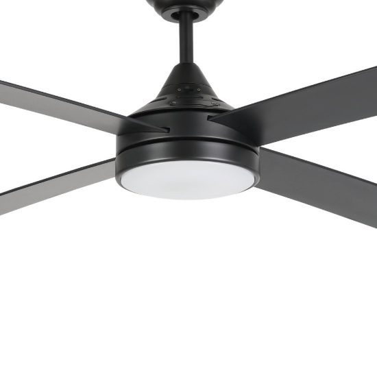 Eglo trinidad ventilatore da soffitto con luce led 19w cct 3000k 4000k 5000k con telecomando nero oltre 20mq