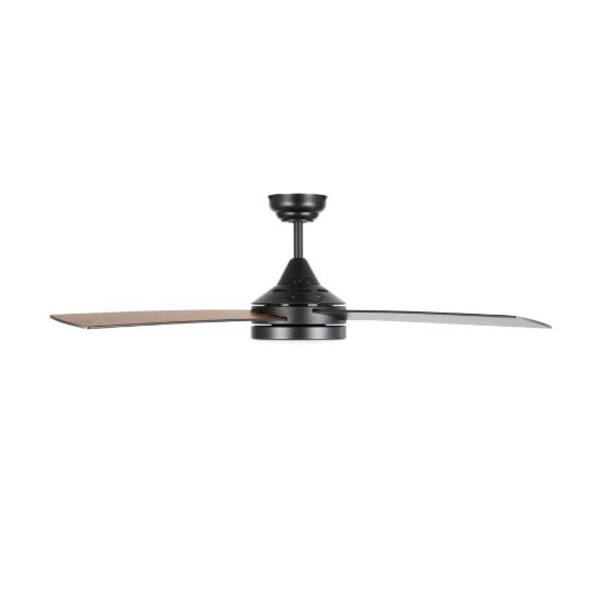 Eglo trinidad ventilatore da soffitto con luce led 19w cct 3000k 4000k 5000k con telecomando nero oltre 20mq