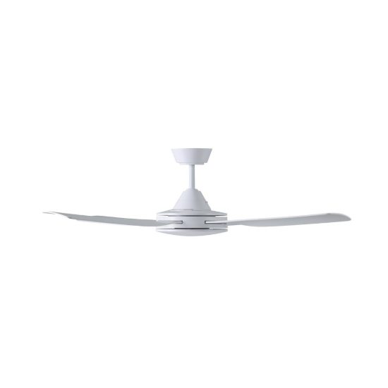 Eglo bondi 1 ventilatore da soffitto senza luce 122cm con telecomando bianco oltre 20mq