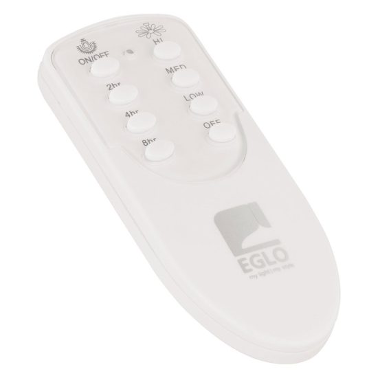 Eglo bondi 1 ventilatore da soffitto senza luce 122cm con telecomando bianco oltre 20mq