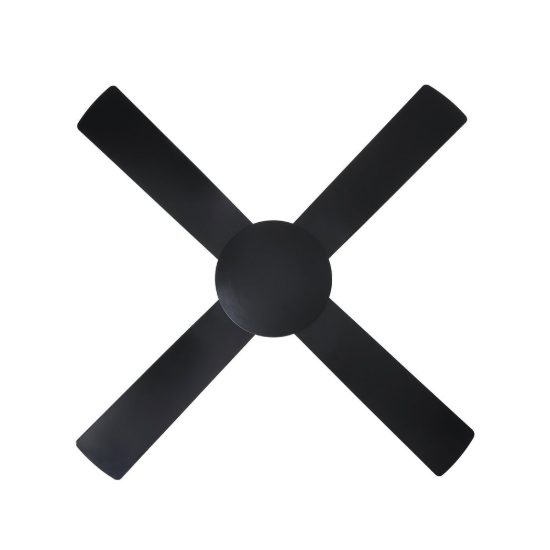 Eglo bondi 1 ventilatore da soffitto senza luce 122cm con telecomando nero oltre 20mq