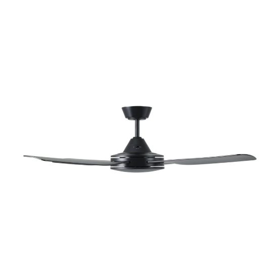 Eglo bondi 1 ventilatore da soffitto senza luce 122cm con telecomando nero oltre 20mq