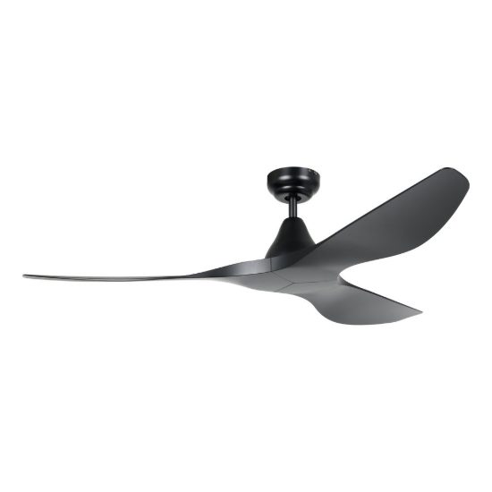 Eglo portsea ventilatore da soffitto dc senza luce 132cm con telecomando nero oltre 20mq