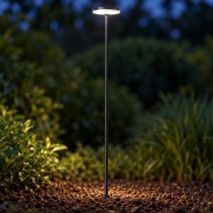 Faretto a picchetto da esterno giardino nero led 12w 3000k ip54