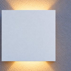 Eglo calpino 3 applique da esterno led 5,6w 3000k 10cm ip54 moderna quadrata bianca