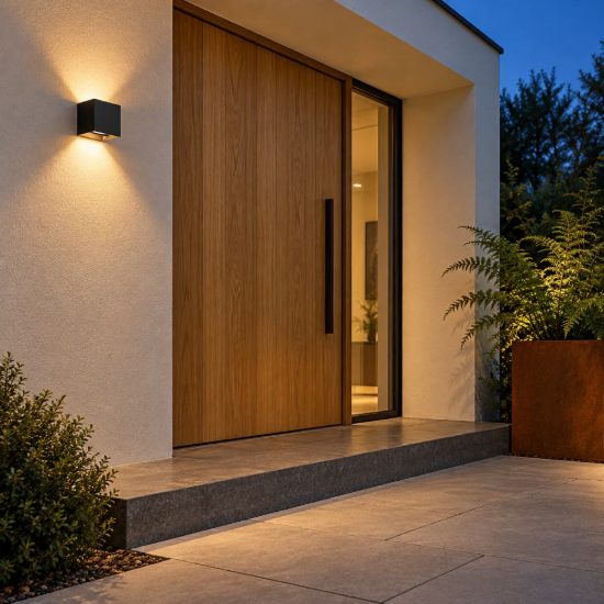 Eglo calpino 3 applique da esterno led 5,6w 3000k 10cm ip54 moderna quadrata nera