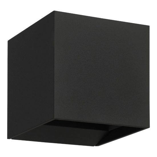 Eglo calpino 3 applique da esterno led 5,6w 3000k 10cm ip54 moderna quadrata nera