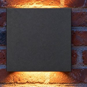 Eglo calpino 3 applique da esterno led 5,6w 3000k 10cm ip54 moderna quadrata antracite