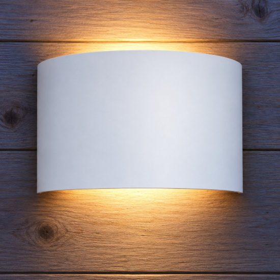 Eglo calpino 3 applique da esterno led 5,6w 3000k 13,5cm ip54 moderna rettangolare bianca