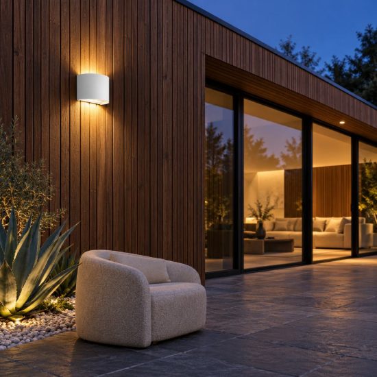 Eglo calpino 3 applique da esterno led 5,6w 3000k 13,5cm ip54 moderna rettangolare bianca