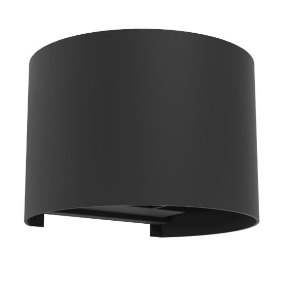 Eglo calpino 3 applique da esterno led 5,6w 3000k 13,5cm ip54 moderna rettangolare nera