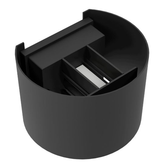 Eglo calpino 3 applique da esterno led 5,6w 3000k 13,5cm ip54 moderna rettangolare nera