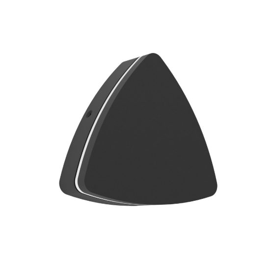 Eglo pedersano applique da esterno led 8w cct 2700k 6500k 14cm ip44 moderna triangolare nera