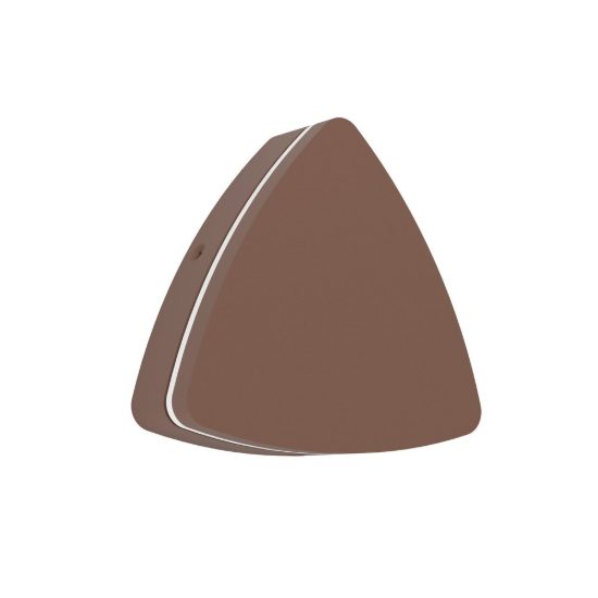 Eglo pedersano applique da esterno led 8w cct 2700k 6500k 14cm ip44 moderna triangolare marrone ruggine