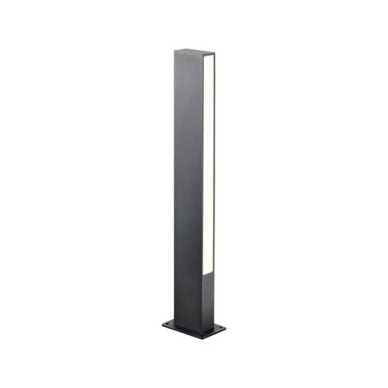 Lampione da giardino led 10w 3000k ip65 h60cm antracite