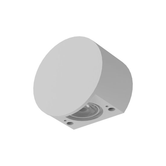 Applique da esterno bianca led 3w 3000k ip65 moderna