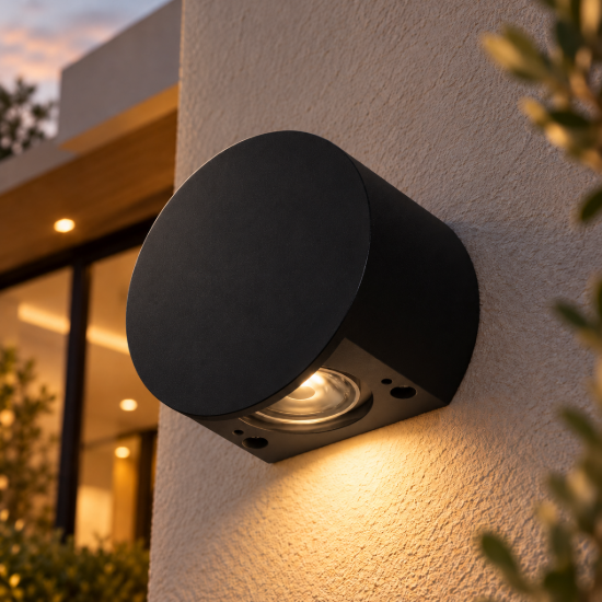 Applique da esterno nera led 3w 3000k ip65