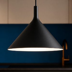 Gea luce lampadario da cucina nero cono barbie