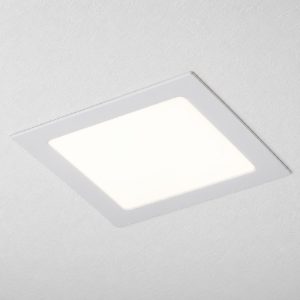 Faretto da incasso led 6w 3000k 220-240v quadrato bianco per cartongesso