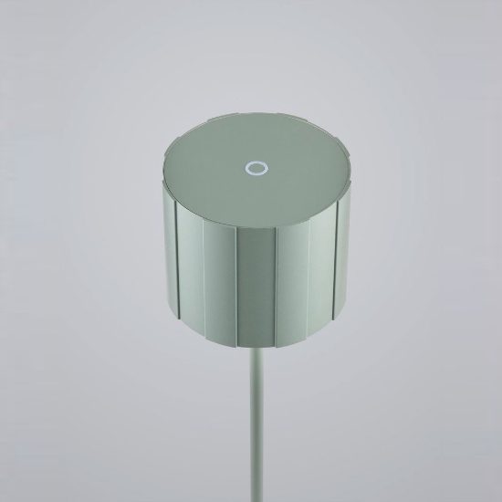 Lampada da terra ricaricabile da esterno led 3w cct 2300k 4000k ip44 moderna verde