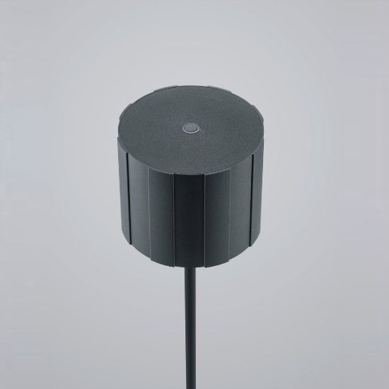 Lampada da terra ricaricabile da esterno led 3w cct 2300k 4000k ip44 moderna nera