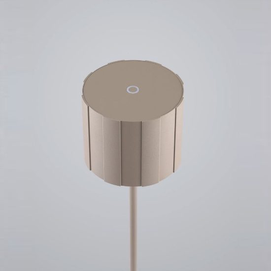 Lampada da terra ricaricabile da esterno led 3w cct 2300k 4000k ip44 moderna cashmere