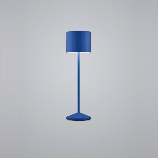 Lampada da tavolo ricaricabile da esterno led 3w cct 2300k 4000k ip44 moderna blu