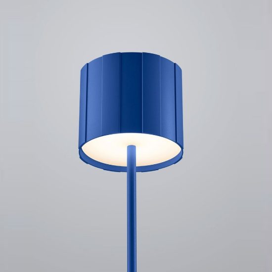Lampada da tavolo ricaricabile da esterno led 3w cct 2300k 4000k ip44 moderna blu
