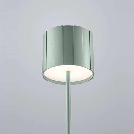 Lampada da tavolo ricaricabile da esterno led 3w cct 2300k 4000k ip44 moderna verde