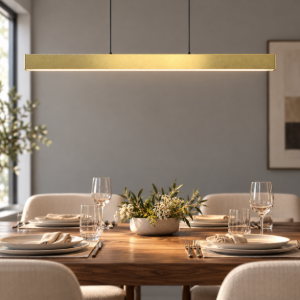 Maytoni euphoria lampadario a sospensione led 36w cct 2700k 6000k dimmerabile per cucina ottone