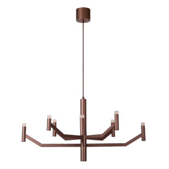 Lampadario a sospensione 9 luci per sala da pranzo contemporaneo caffe led 28w 2700k