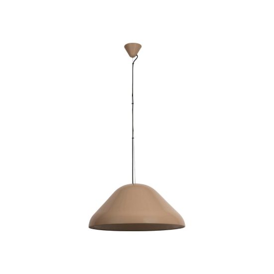 Lampadario a sospensione a cupola per cucina moderno tortora