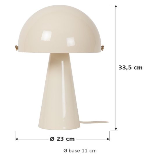 Abat-jour a cupola per comodino contemporaneo crema oro