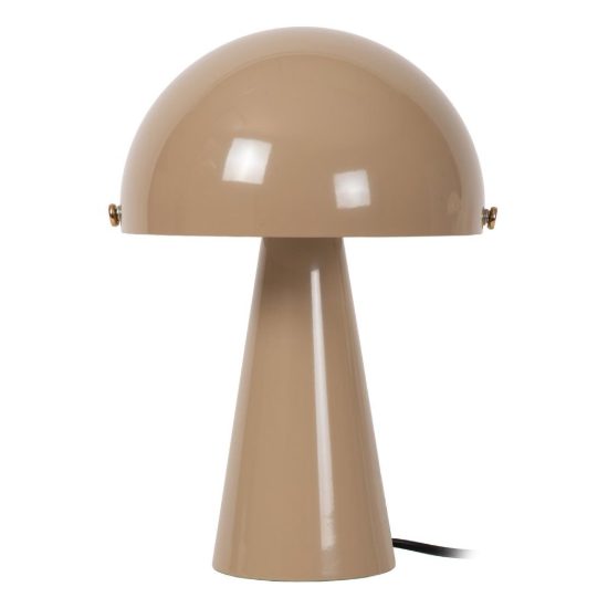 Abat-jour a cupola per comodino contemporaneo tortora oro