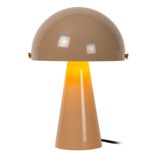 Abat-jour a cupola per comodino contemporaneo tortora oro