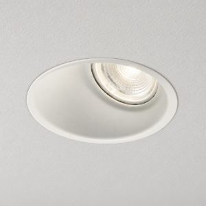 Faretto inclinato da incasso per controsoffitto bianco isyluce