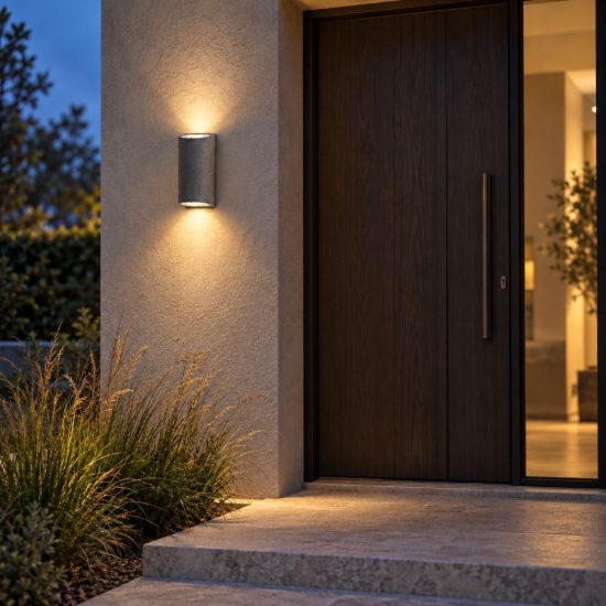 Lampada da parete per esterno ip65 grigio scuro