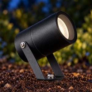 Faretto da esterno giardino moderno nero ip65 orientabile