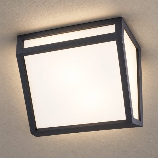 Plafoniera da esterno ip65 moderna grigio scuro
