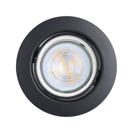 Eglo favazzina set 3 faretti da incasso per cartongesso orientabili led 3x4w 2700k foro 6,8cm nero