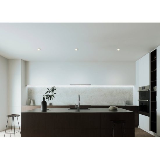 Eglo favazzina set 3 faretti da incasso per cartongesso orientabili led 3x4w 2700k foro 6,8cm bianco