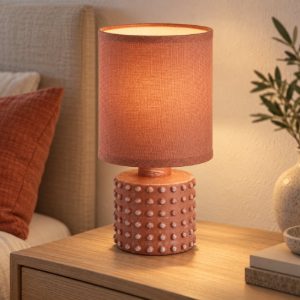 Eglo romanoro abat-jour per camera da letto e14 25cm moderna arancione