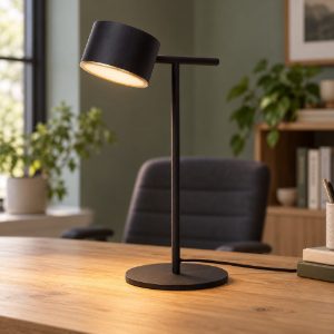 Lampada da scrivania per studio contemporanea nero led 9w 2700k touch dimmer