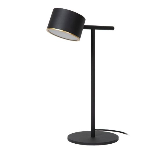 Lampada da scrivania per studio contemporanea nero led 9w 2700k touch dimmer