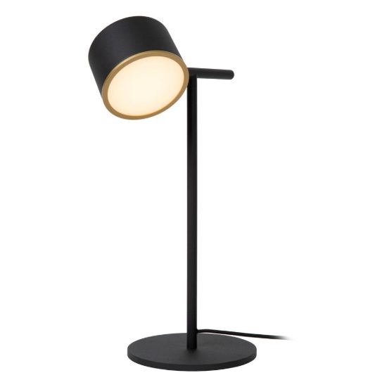 Lampada da scrivania per studio contemporanea nero led 9w 2700k touch dimmer