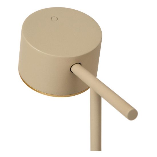 Lampada da scrivania per studio contemporanea tortora led 9w 2700k touch dimmer