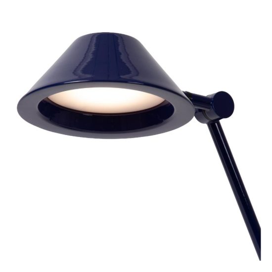 Lampada da scrivania a braccio per studio moderna blu nero led 8w 3000k
