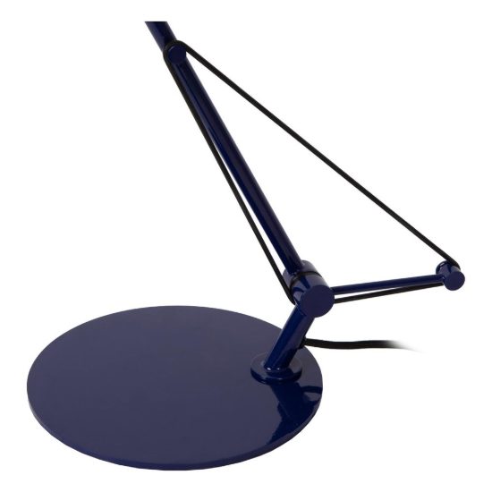 Lampada da scrivania a braccio per studio moderna blu nero led 8w 3000k
