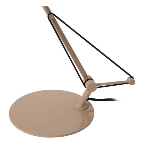 Lampada da scrivania a braccio per studio moderna tortora nero led 8w 3000k